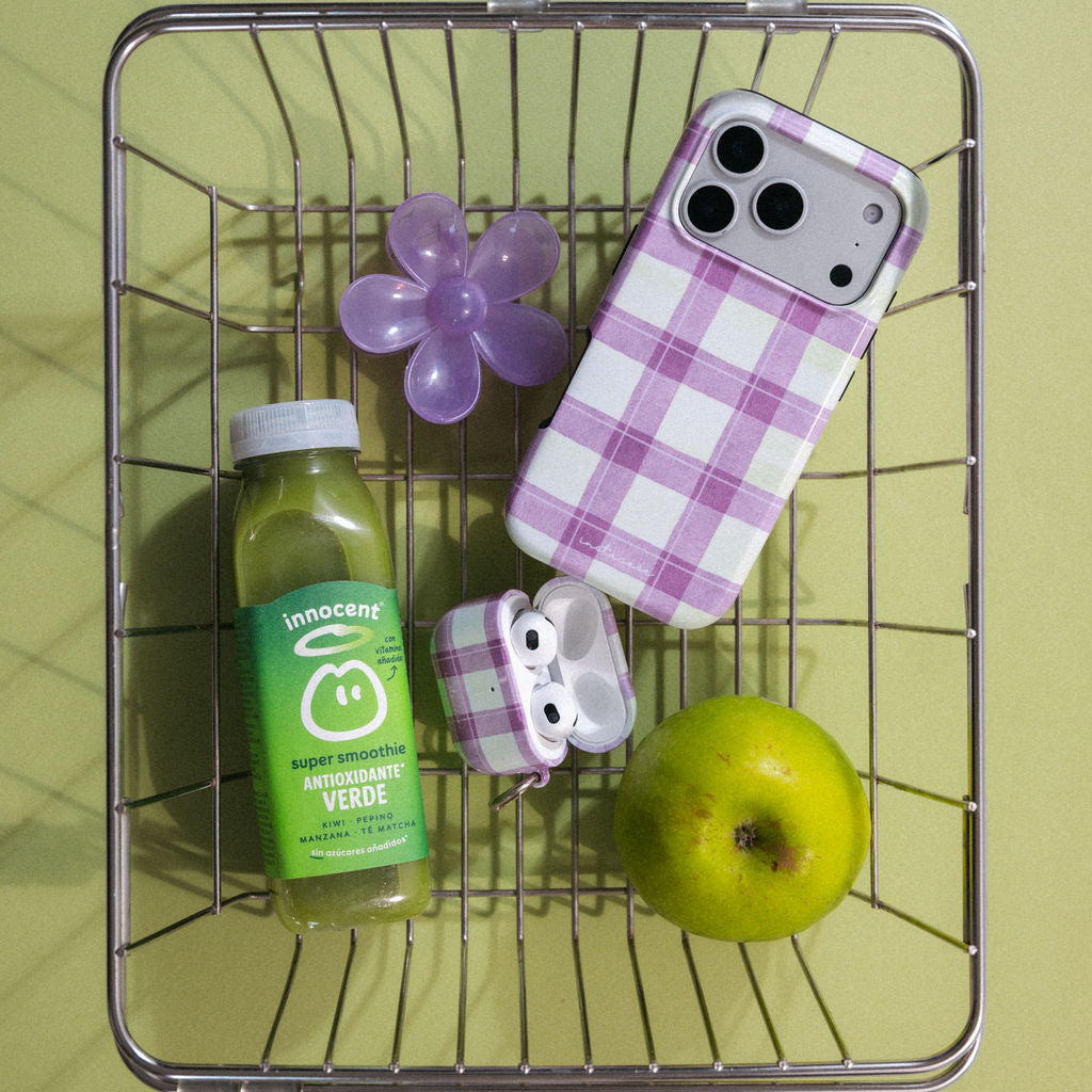 AirPods-kobo-iPhone Case in Lilac Meadow 