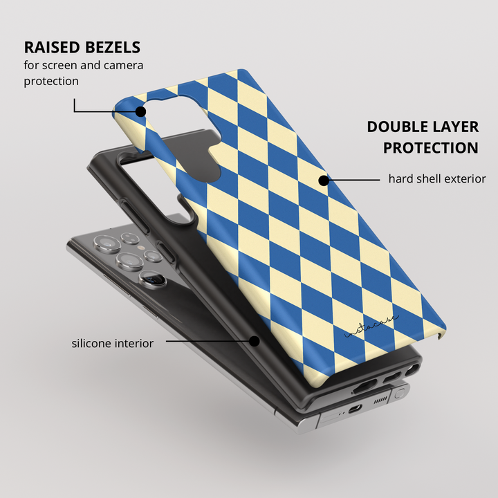 Funda Samsung Galaxy Blue Riviera Premium Glossy — InstaCase