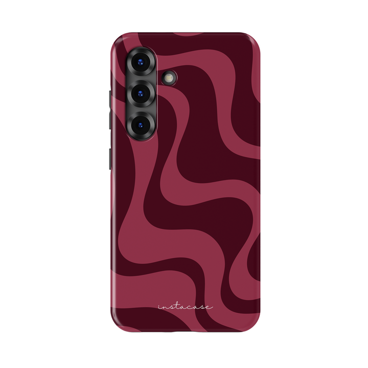 Samsung Galaxy Burgundy Flow Premium Glossy Case — InstaCase 
