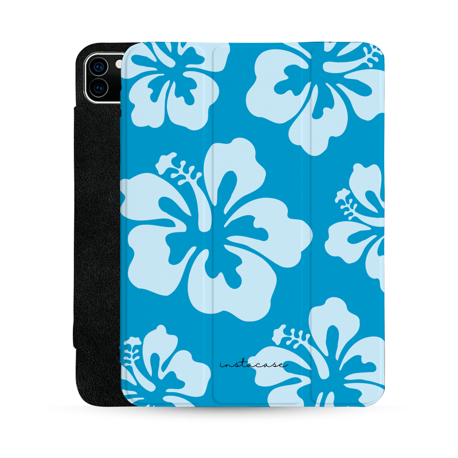 Capa iPad Blue Hibiscus — InstaCase Portugal