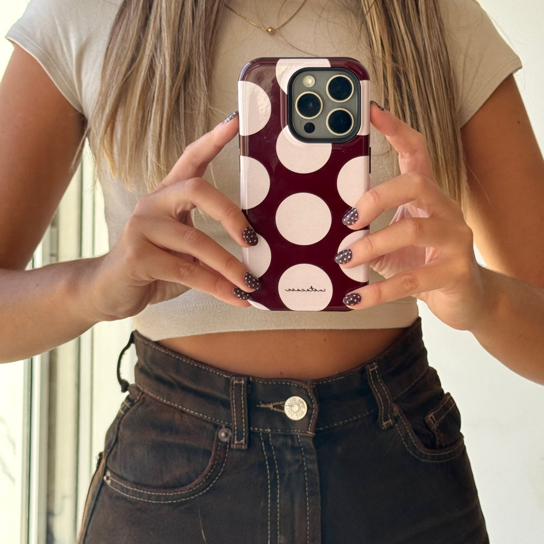 Funda para iPhone Cappuccino Cream Premium Glossy — Cliente de InstaCase Portugal