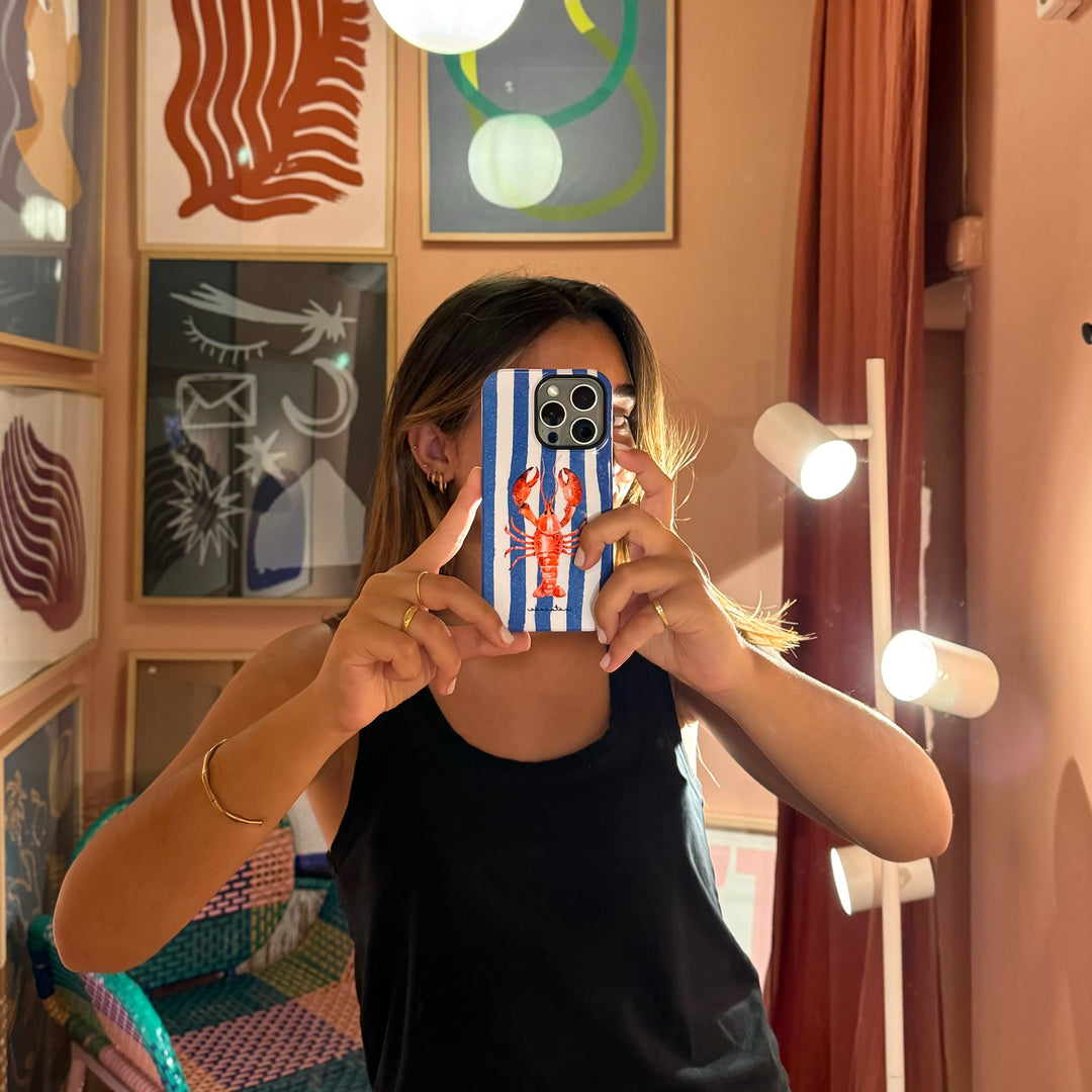 Capa iPhone Lobster Strip Premium Glossy — InstaCase 