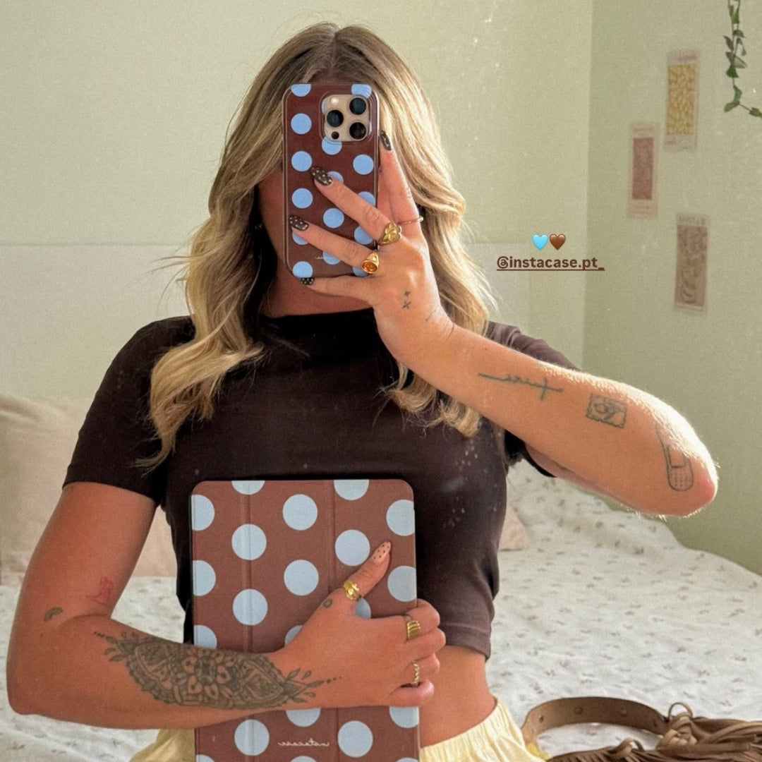 Funda para iPhone Mocha Sky — InstaCase Portugal