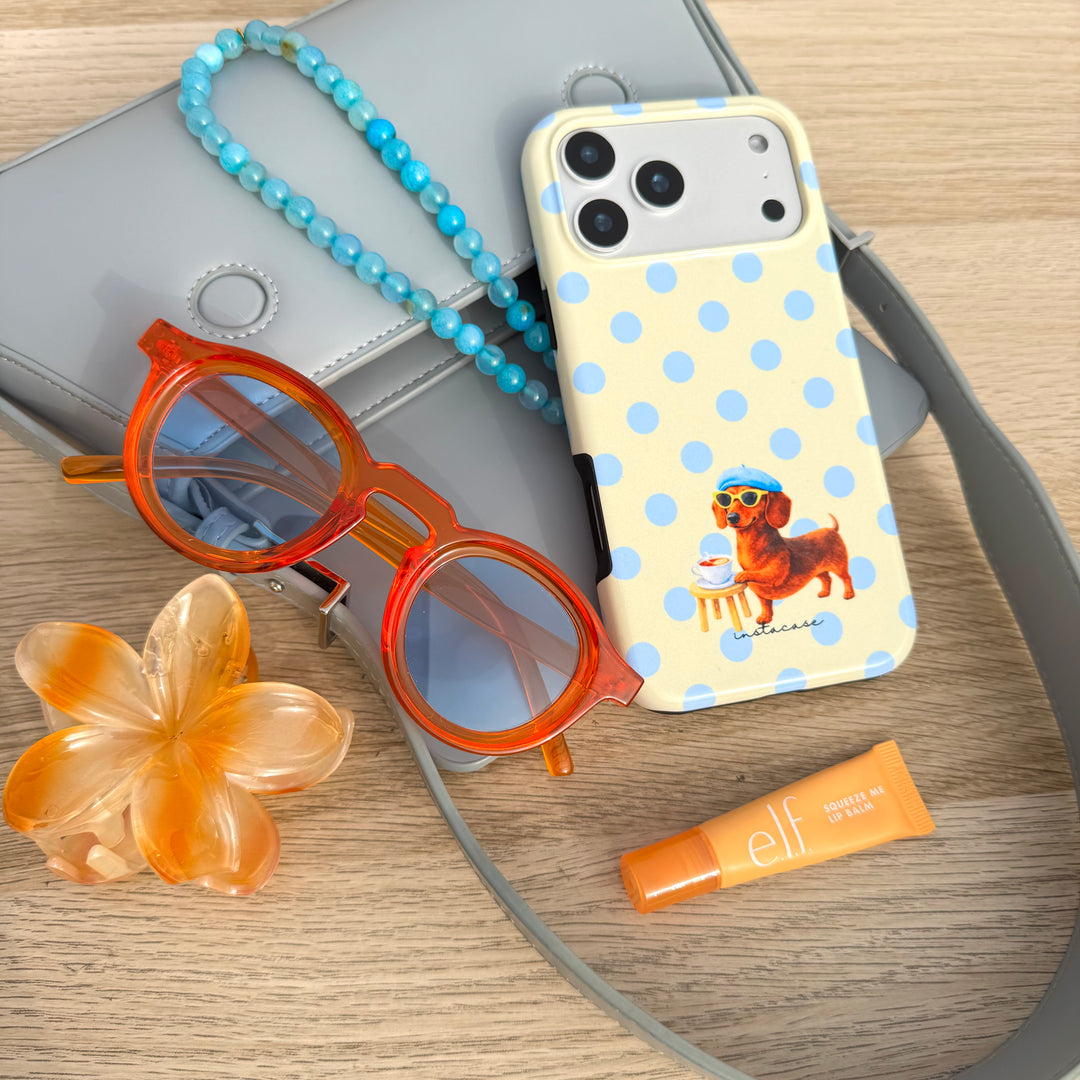 Capa iPhone Spill the Tea Premium Glossy — InstaCase Portugal