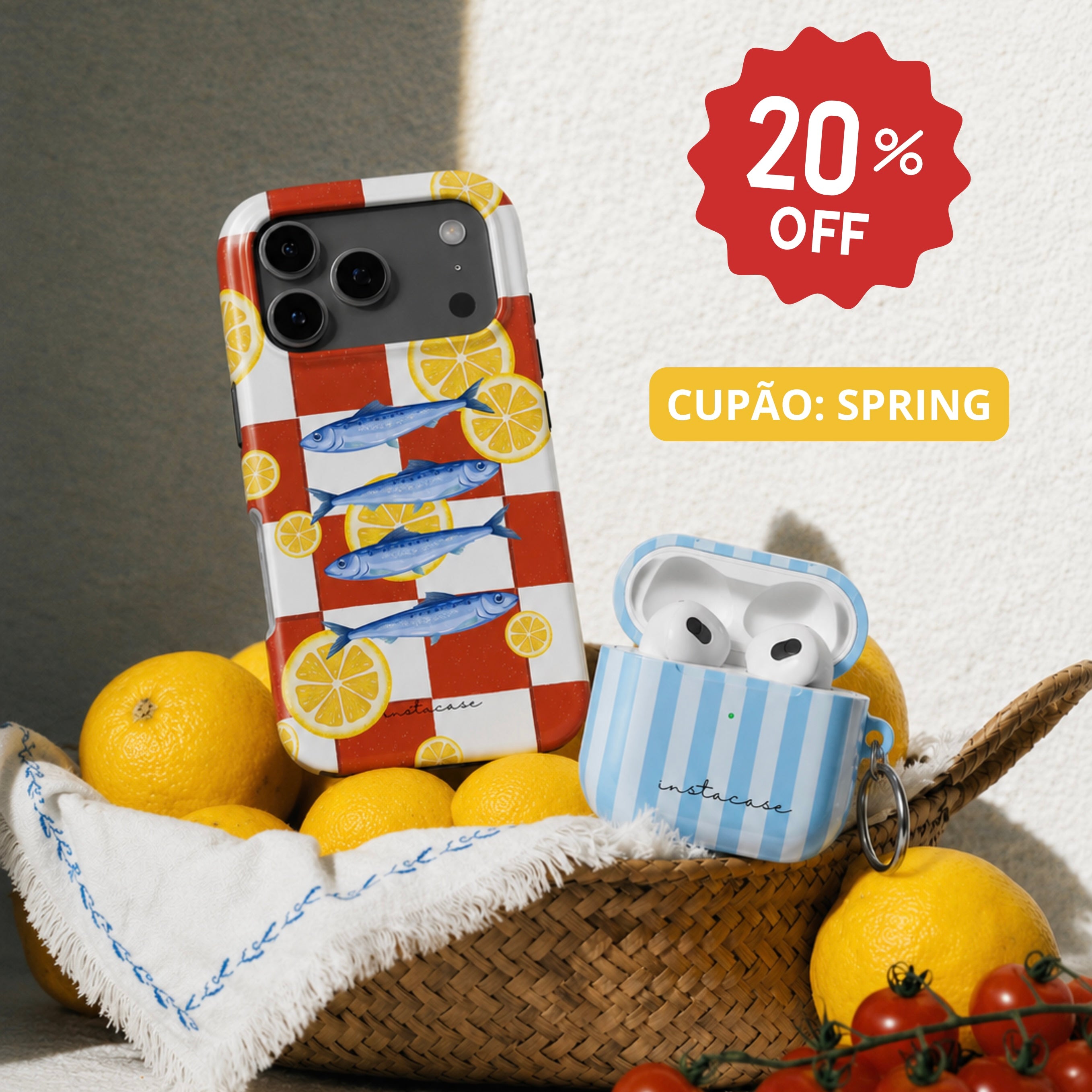 Capas iPhone, Kobo, Airpods, Powerbanks e iPad - InstaCase Portugal