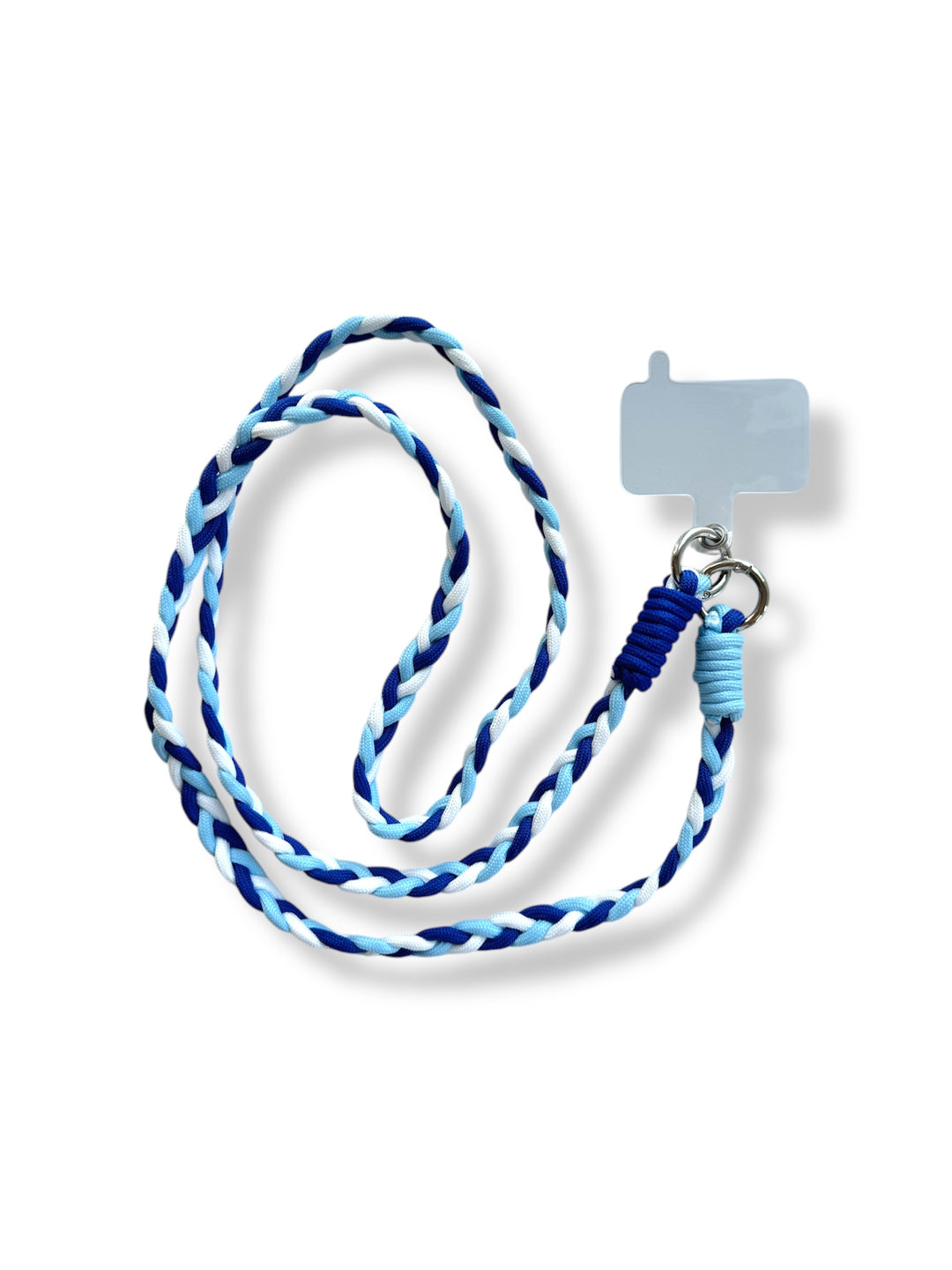 Cordão Universal Trança Azul e Branco para telemóvel — InstaCase 