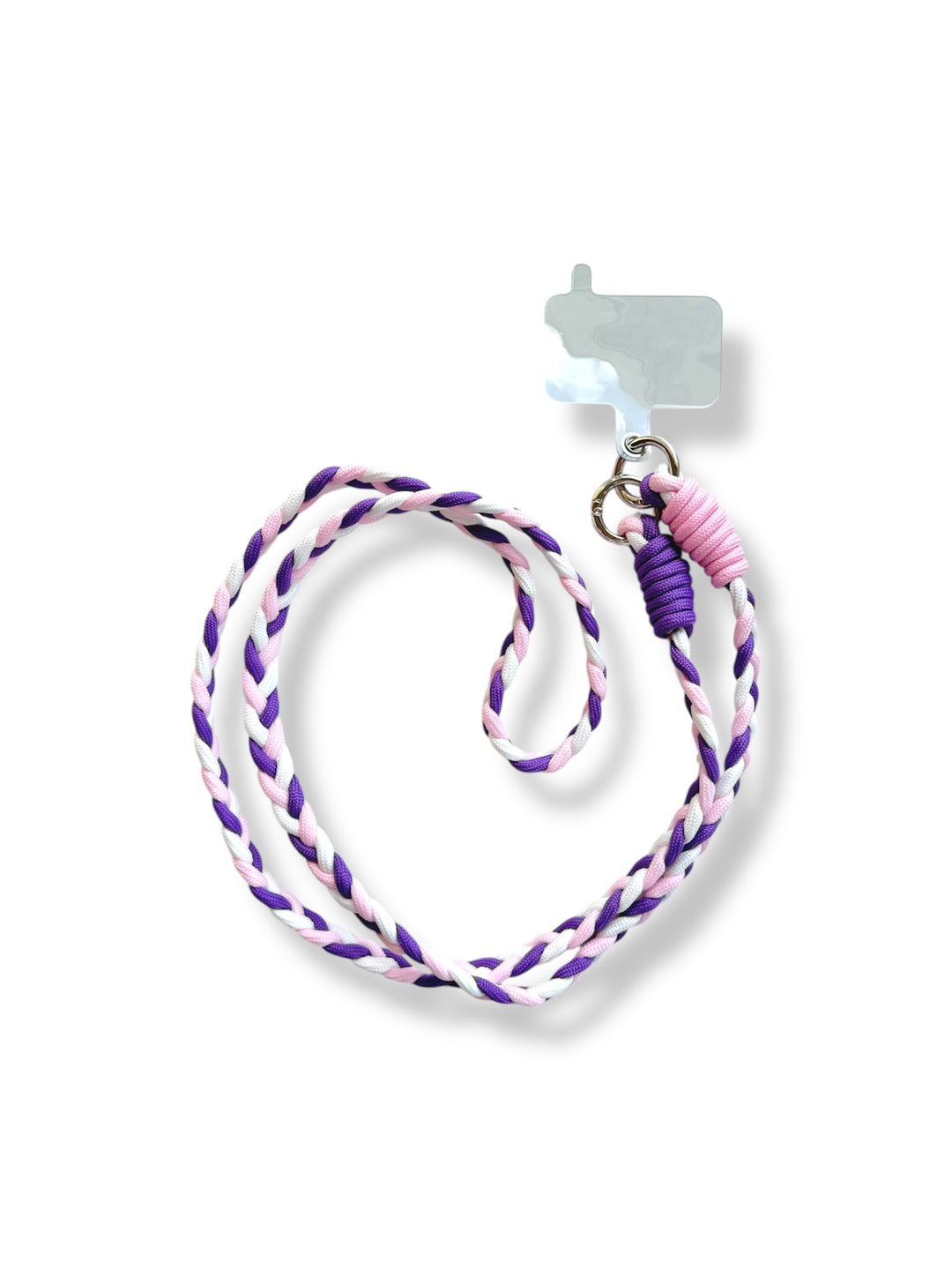 Cordón universal trenzado en lila y rosa para móvil — InstaCase 