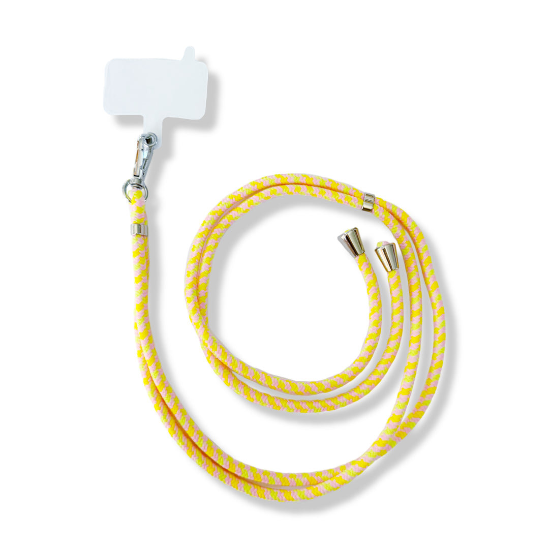 Yellow and Pink Universal Phone Lanyard — InstaCase Portugal