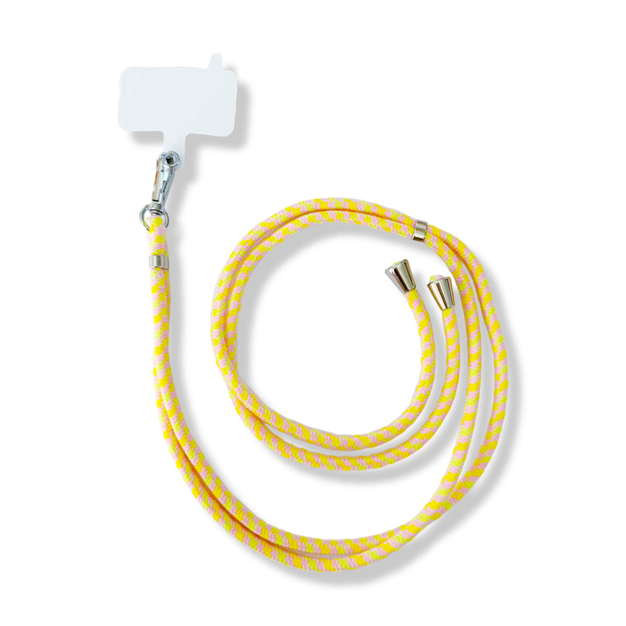 Yellow and Pink Universal Phone Lanyard — InstaCase Portugal