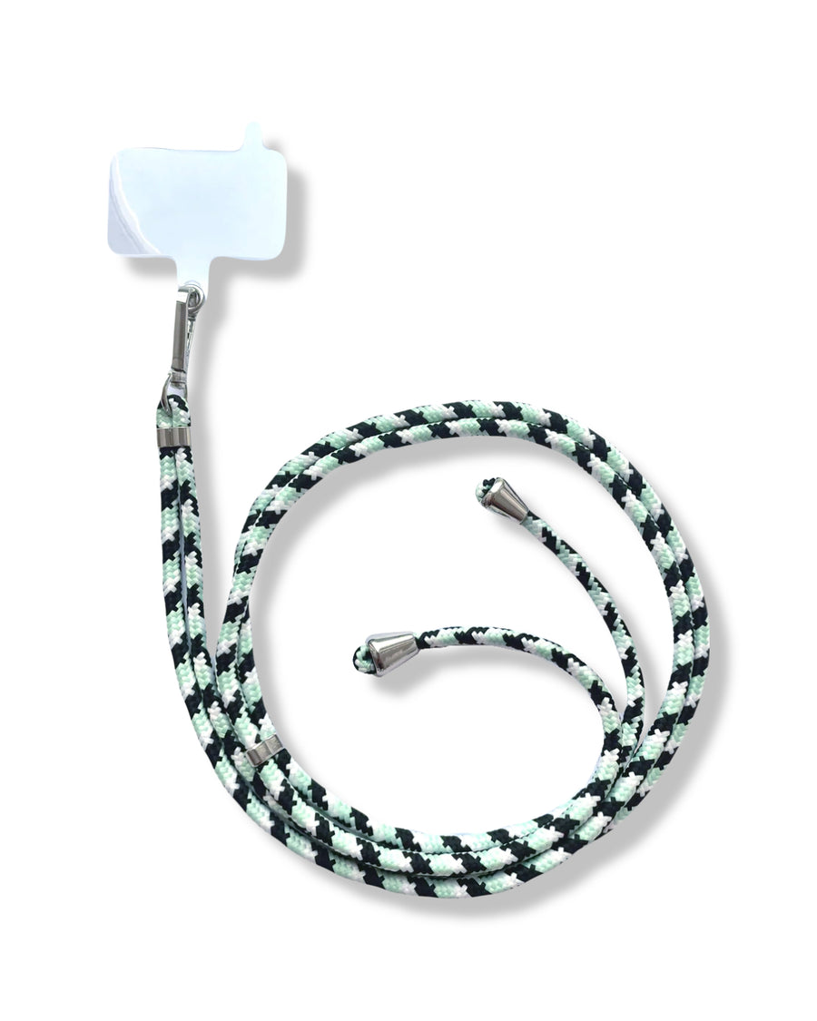 Cordão Universal Verde e Preto para telemóvel — InstaCase Portugal