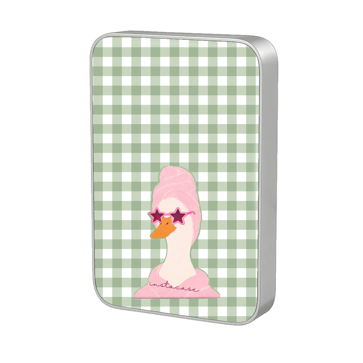 Power Bank Magnética Glam Duck Prata MagSafe — InstaCase Portugal