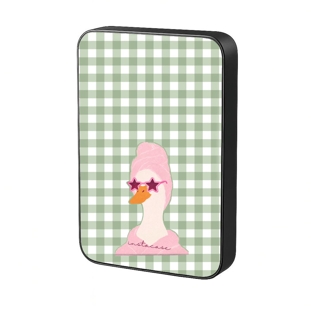 Power Bank Magnética Glam Duck Preta MagSafe — InstaCase Portugal