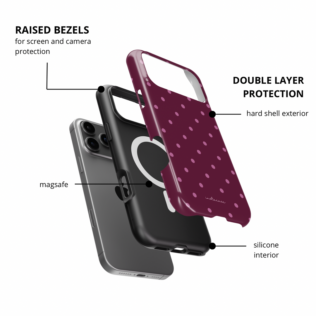 Capa iPhone Sweet Dots Premium Glossy — InstaCase Portugal
