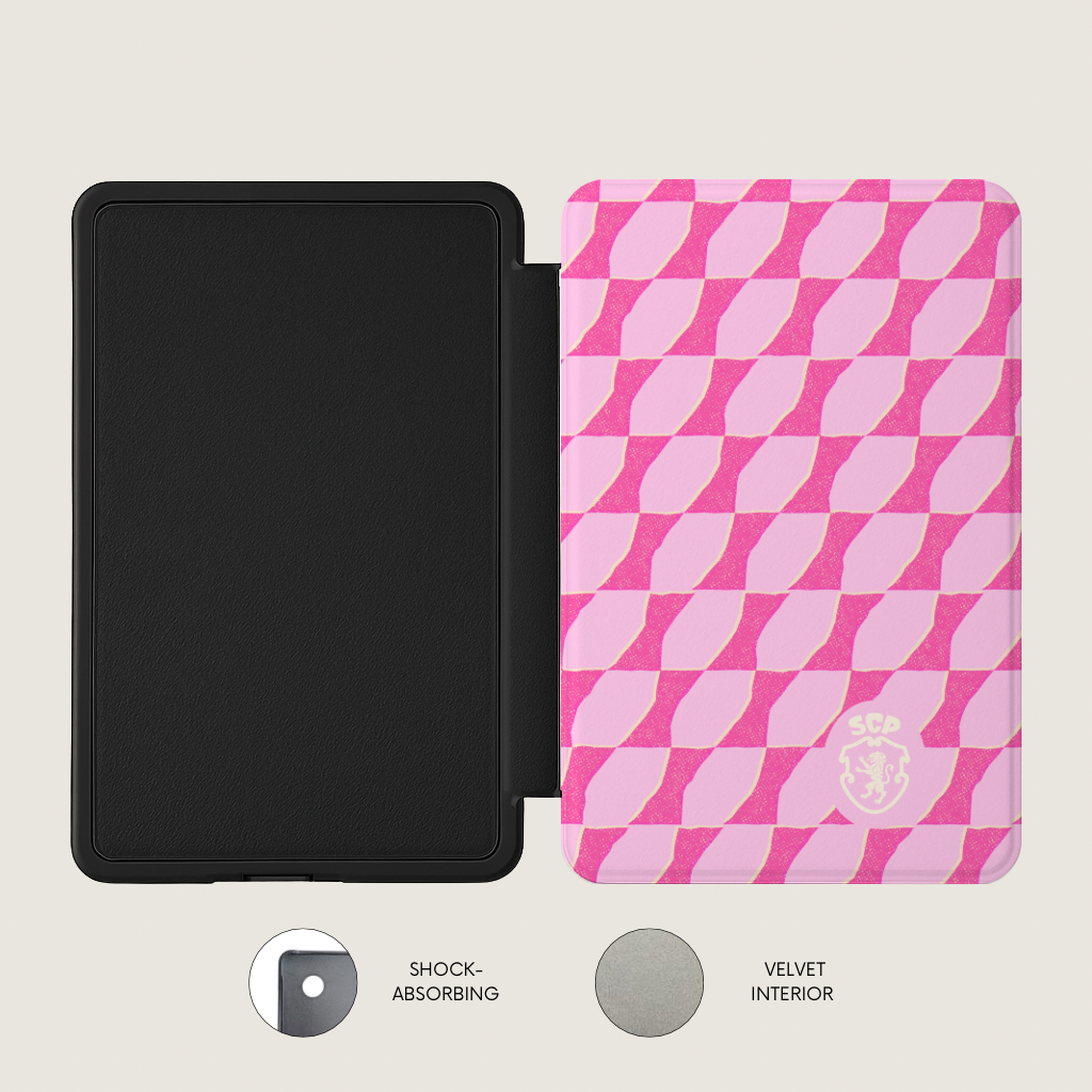 Capa Kobo Kindle Sporting CP Onda Rosa oficial SCP — InstaCase Portugal