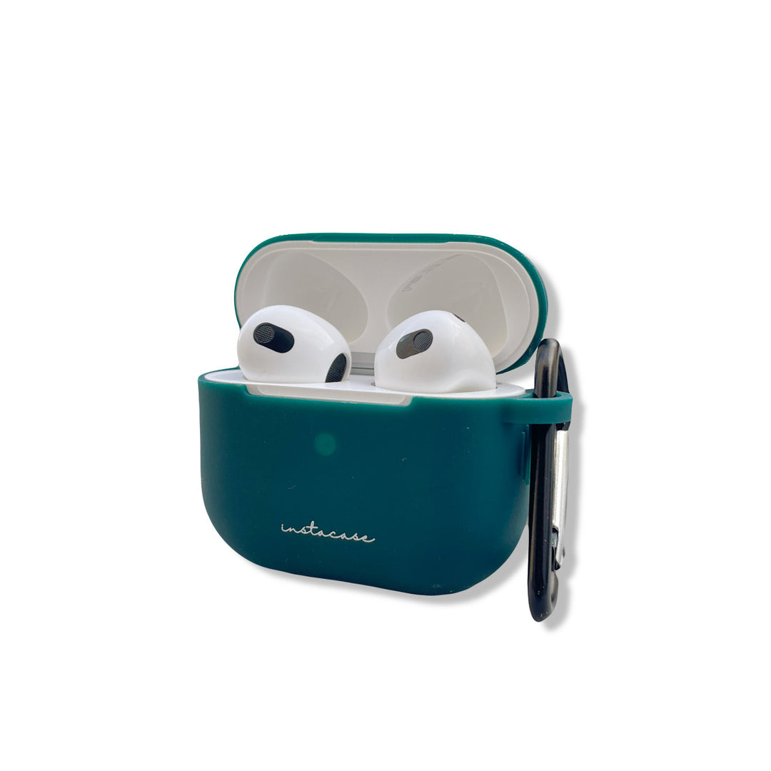 Funda-AirPods-VerdeOlivo-Lado