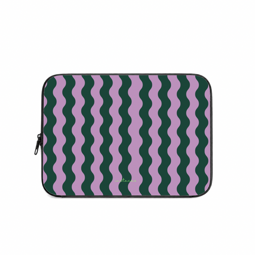 Bolsa Computador Wavy Garden InstaCase — Saffiano Leather Design Exclusivo