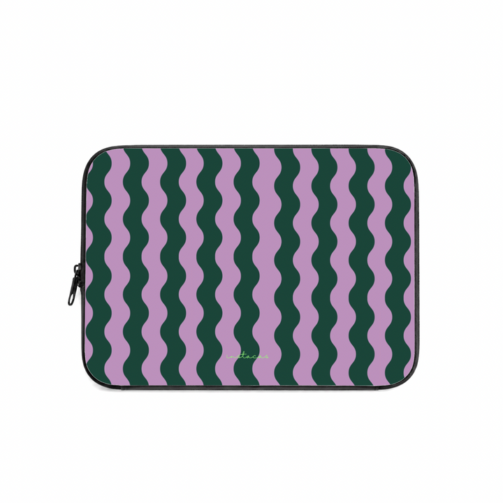 Bolsa Computador Wavy Garden InstaCase — Saffiano Leather Design Exclusivo