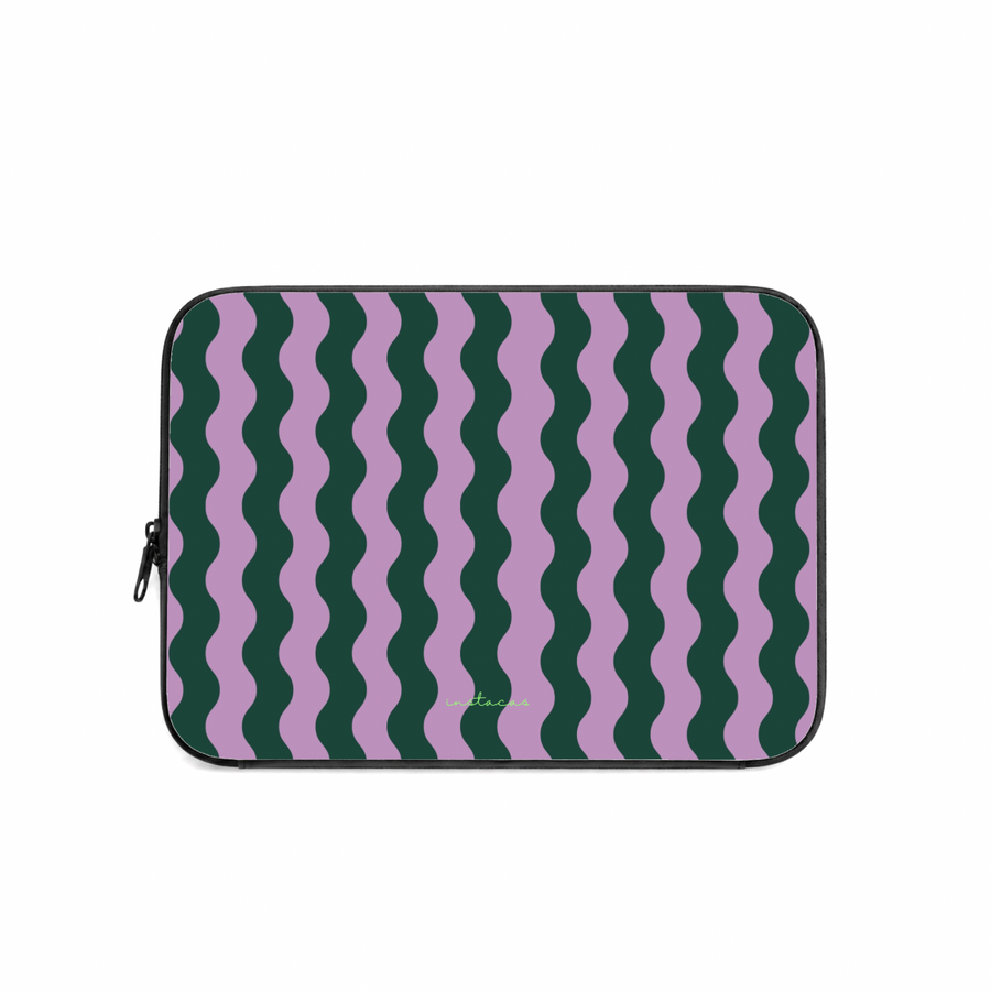 Bolsa Computador Wavy Garden InstaCase — Saffiano Leather Design Exclusivo