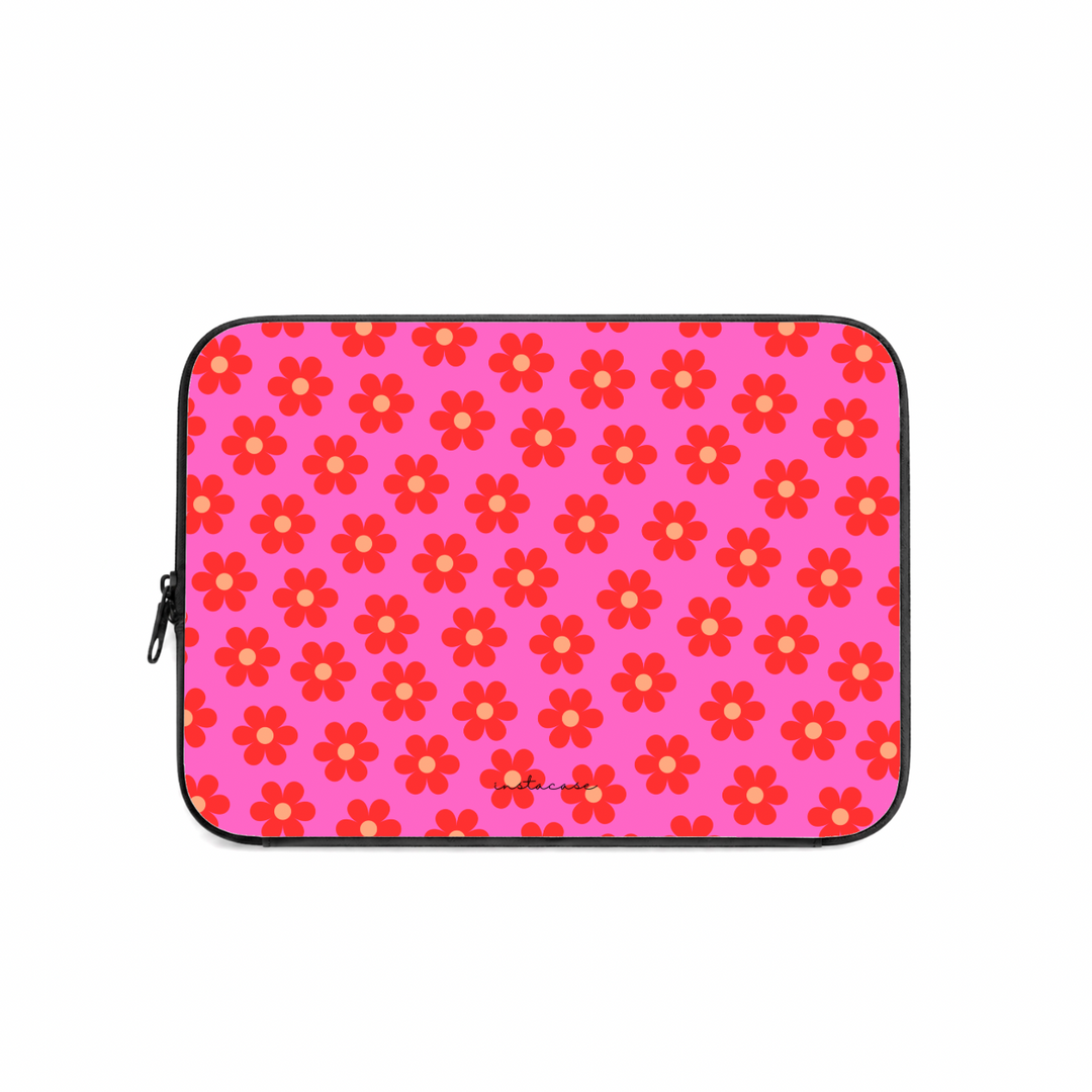 Bolsa Computador Flower Rush InstaCase — Saffiano Leather Design Exclusivo