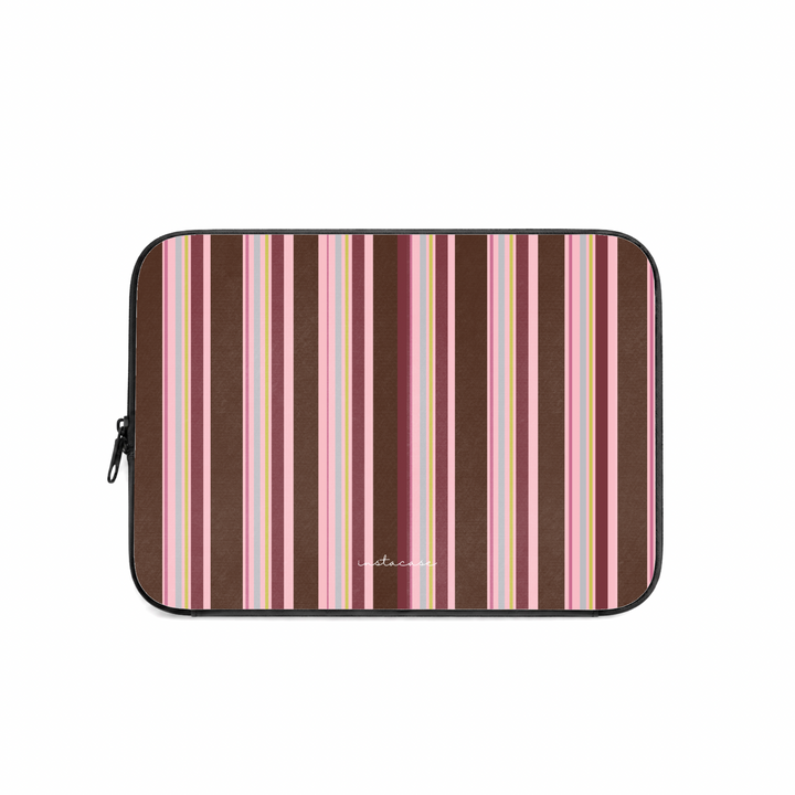 Bolsa Computador Berry Latte InstaCase — Saffiano Leather Design Exclusivo