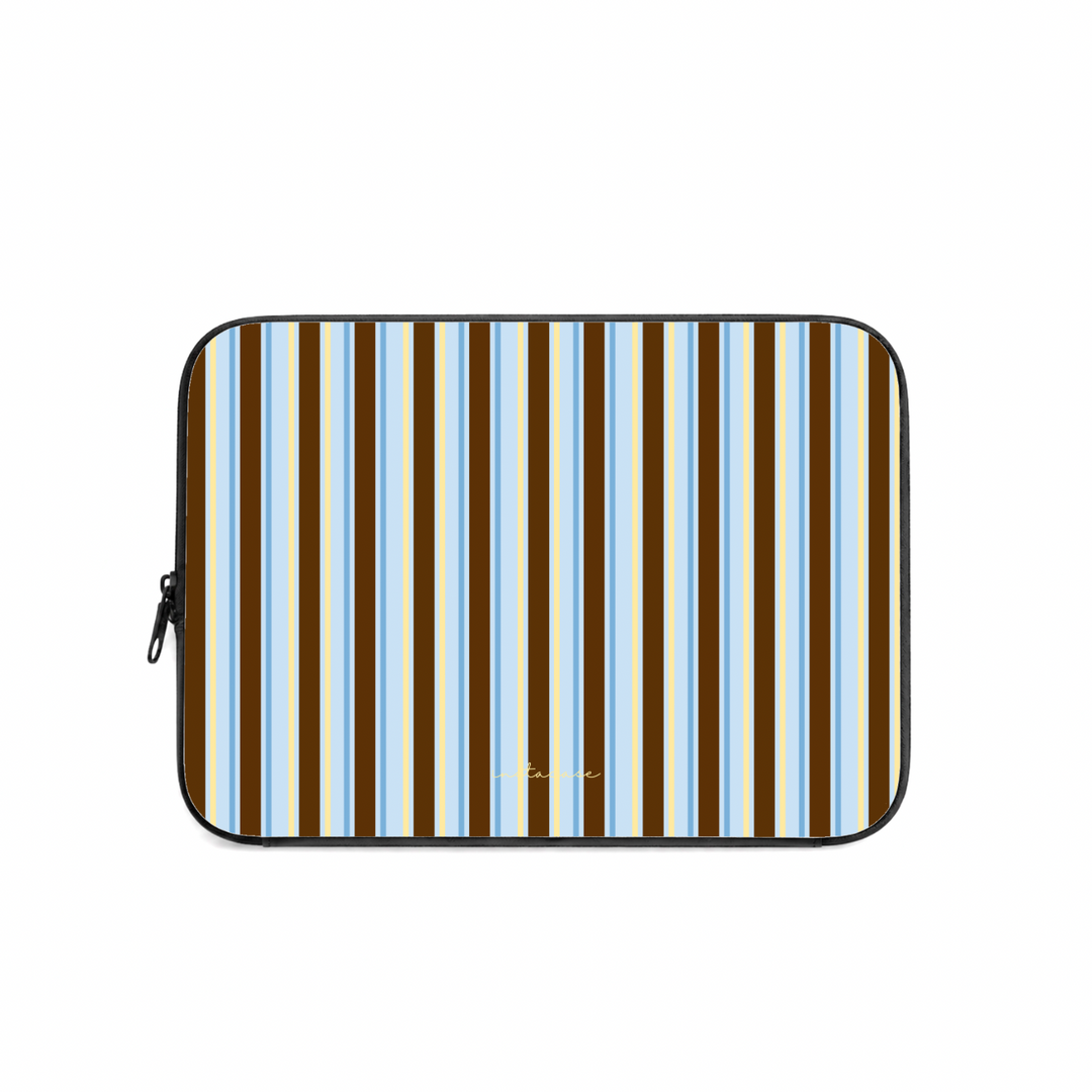 Bolsa Computador Toffee & Sky InstaCase — Saffiano Leather Design Exclusivo