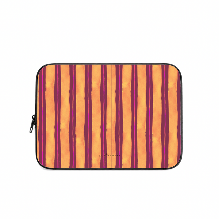 Bolsa Computador Sunset Flame InstaCase — Saffiano Leather Design Exclusivo
