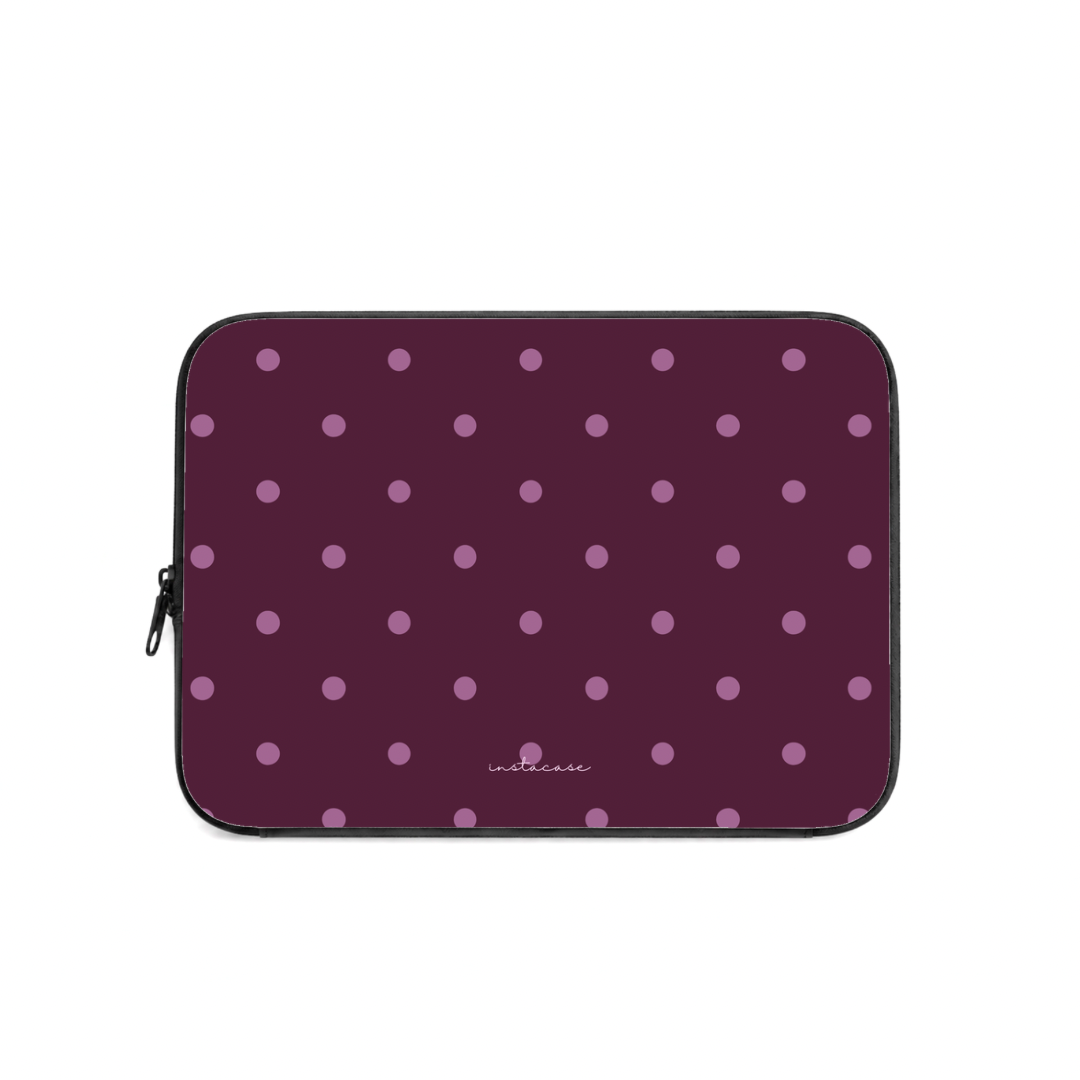 Bolsa Computador Sweet Dots InstaCase — Saffiano Leather Design Exclusivo