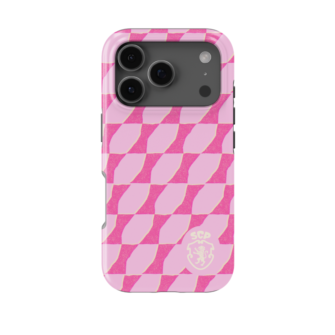 Official SCP Sporting CP Pink Wave iPhone Case — InstaCase Portugal