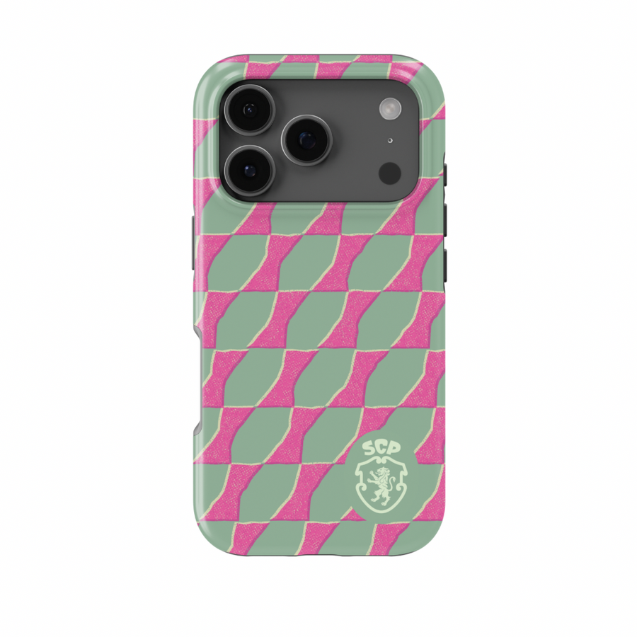 Official SCP Sporting CP Green Wave iPhone Case — InstaCase Portugal