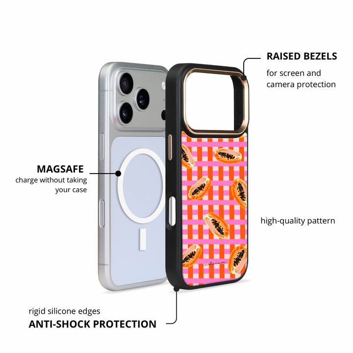 Capa iPhone Papaya Party Prestige Glossy — InstaCase Portugal