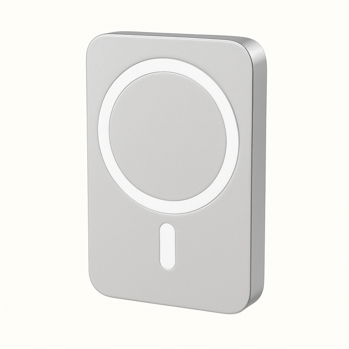 Batería externa magnética MagSafe plateada — InstaCase Portugal