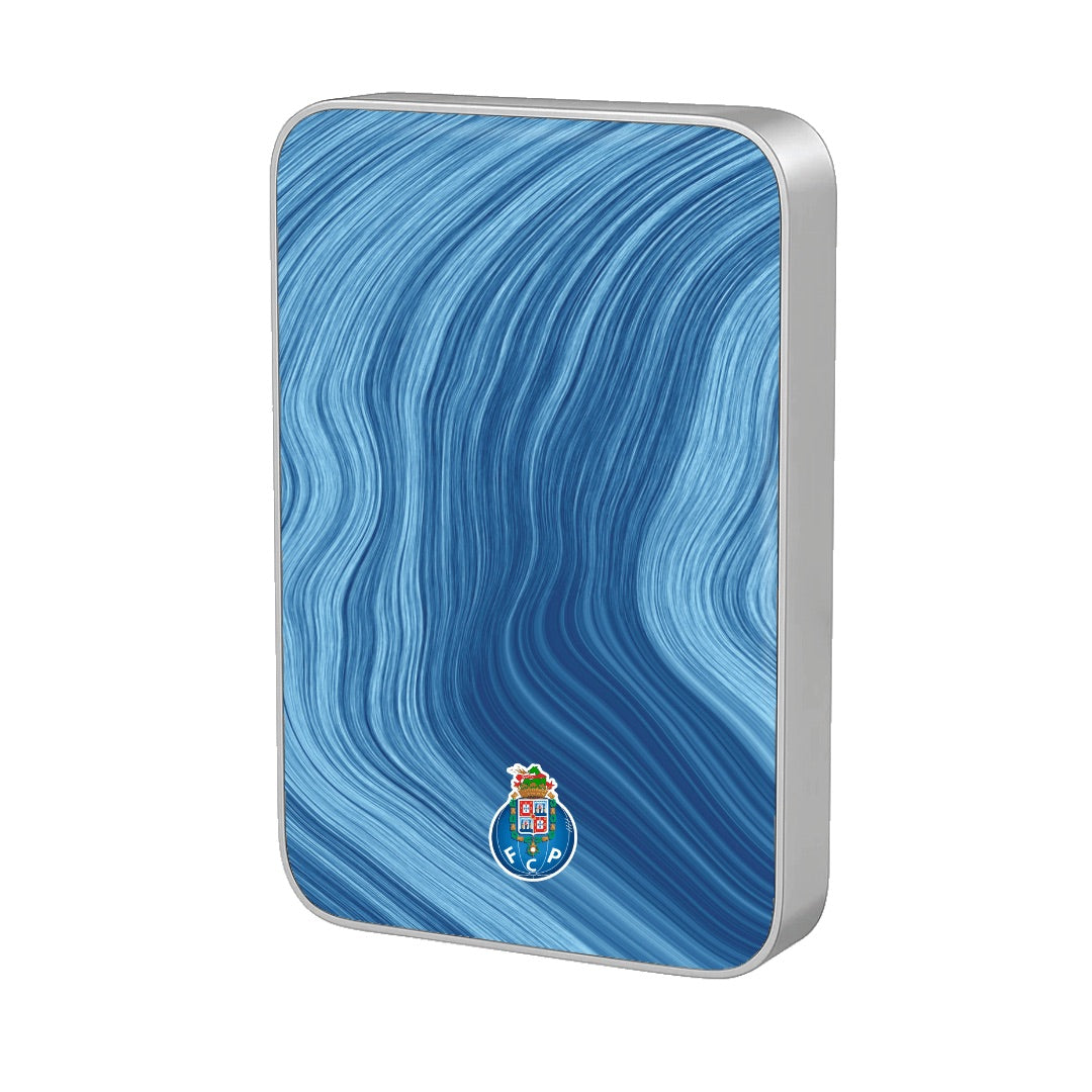 Power Bank FC Porto Blue Splash Prata MagSafe — InstaCase Portugal