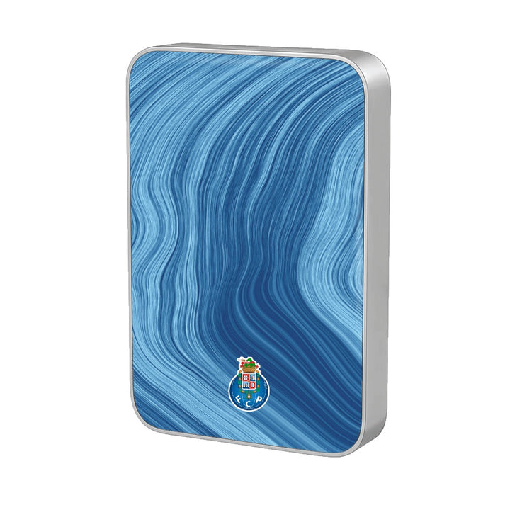 Power Bank FC Porto Blue Splash Prata MagSafe — InstaCase Portugal