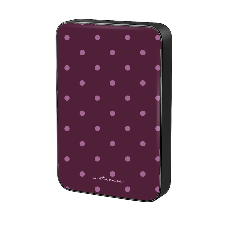 Power Bank Magnética Sweet Dots Preto MagSafe — InstaCase Portugal