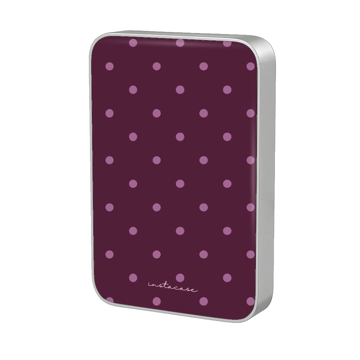 Power Bank Magnética Sweet Dots Prata MagSafe — InstaCase Portugal