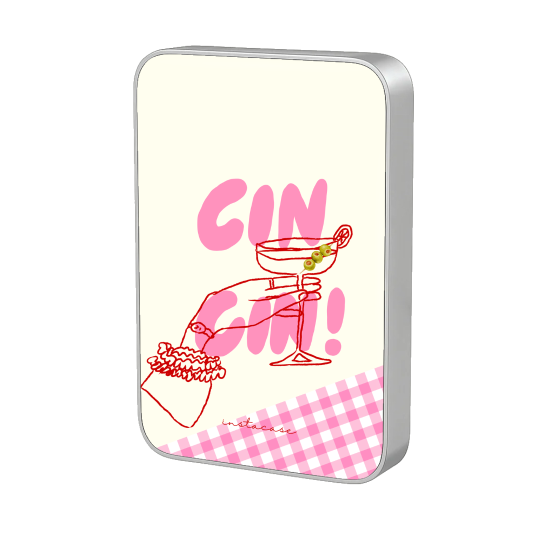 Power Bank Magnética Cin! Cin! Prata MagSafe — InstaCase Portugal