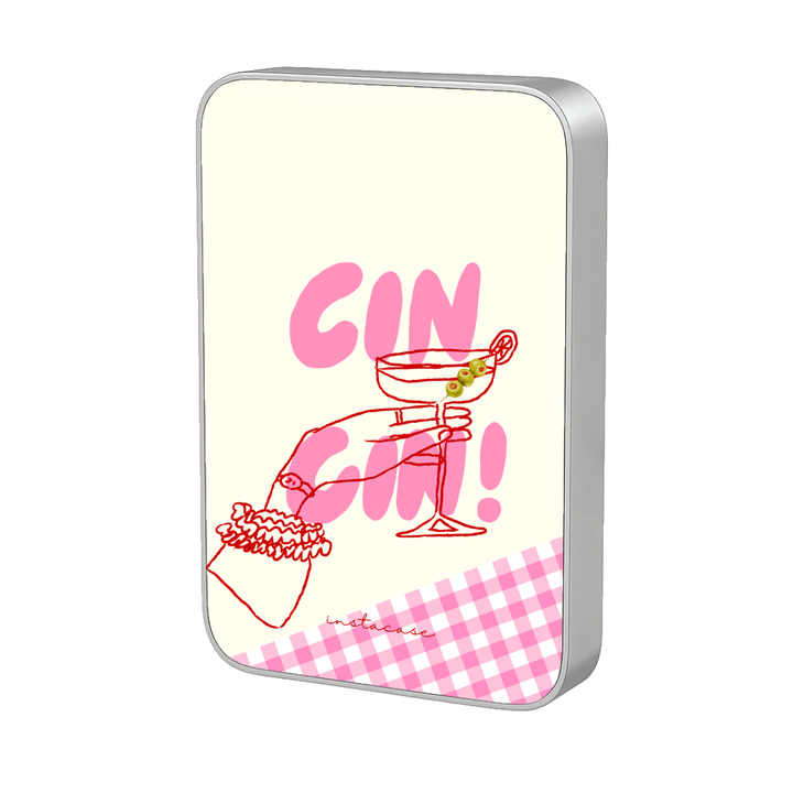 Power Bank Magnética Cin! Cin! Prata MagSafe — InstaCase Portugal