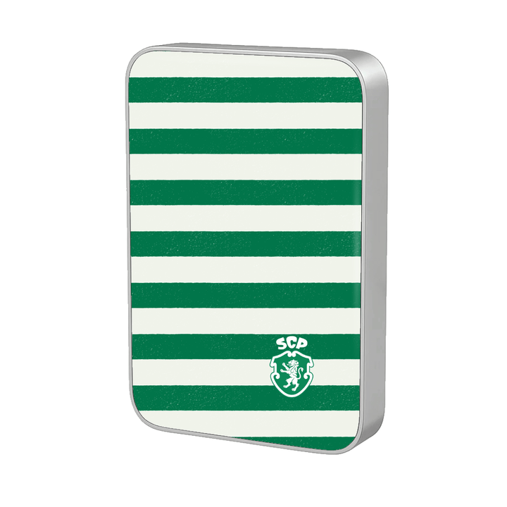 Sporting CP Classic Silver MagSafe Power Bank — InstaCase Portugal