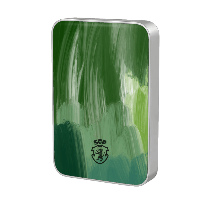 Power Bank MagSafe Sporting CP Guache Silver — InstaCase Portugal