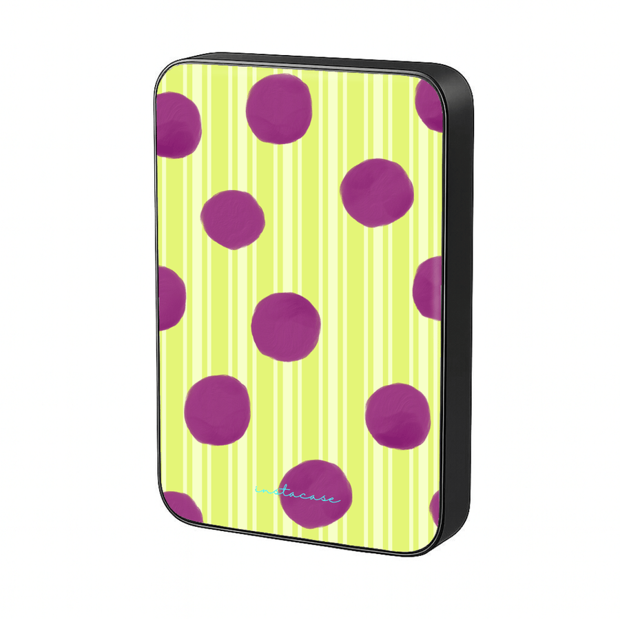 Power Bank Magnética Lime Pop Preta MagSafe — InstaCase Portugal