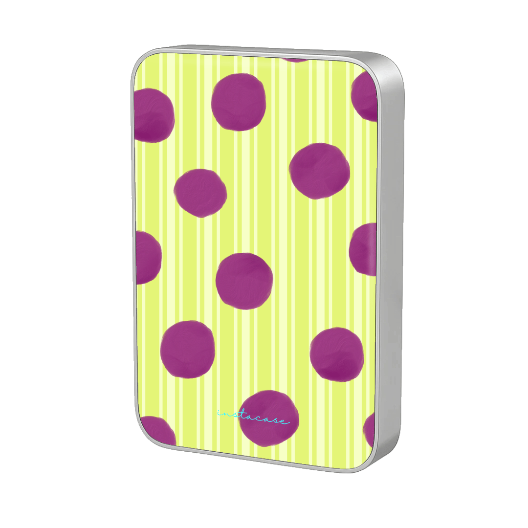 Power Bank Magnética Lime Pop Prata MagSafe — InstaCase Portugal