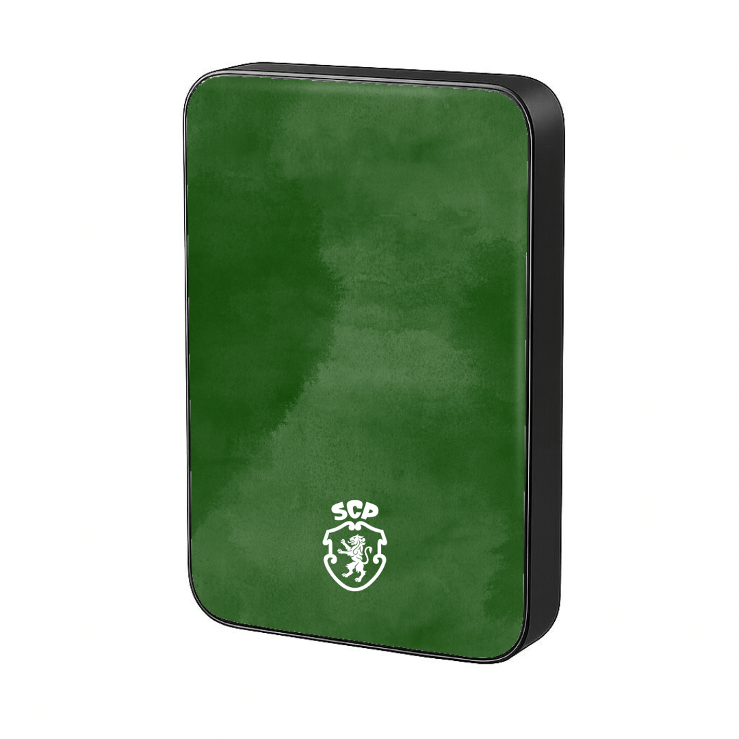 Power Bank MagSafe Sporting CP Savanna Preta — InstaCase Portugal