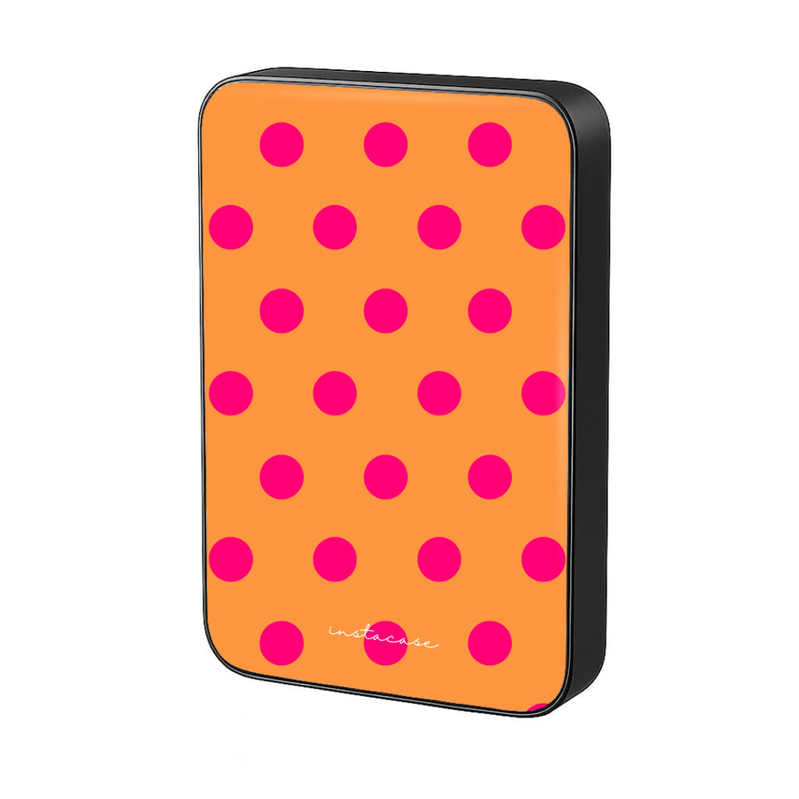 Power Bank Magnética Tangerine Preta MagSafe — InstaCase Portugal