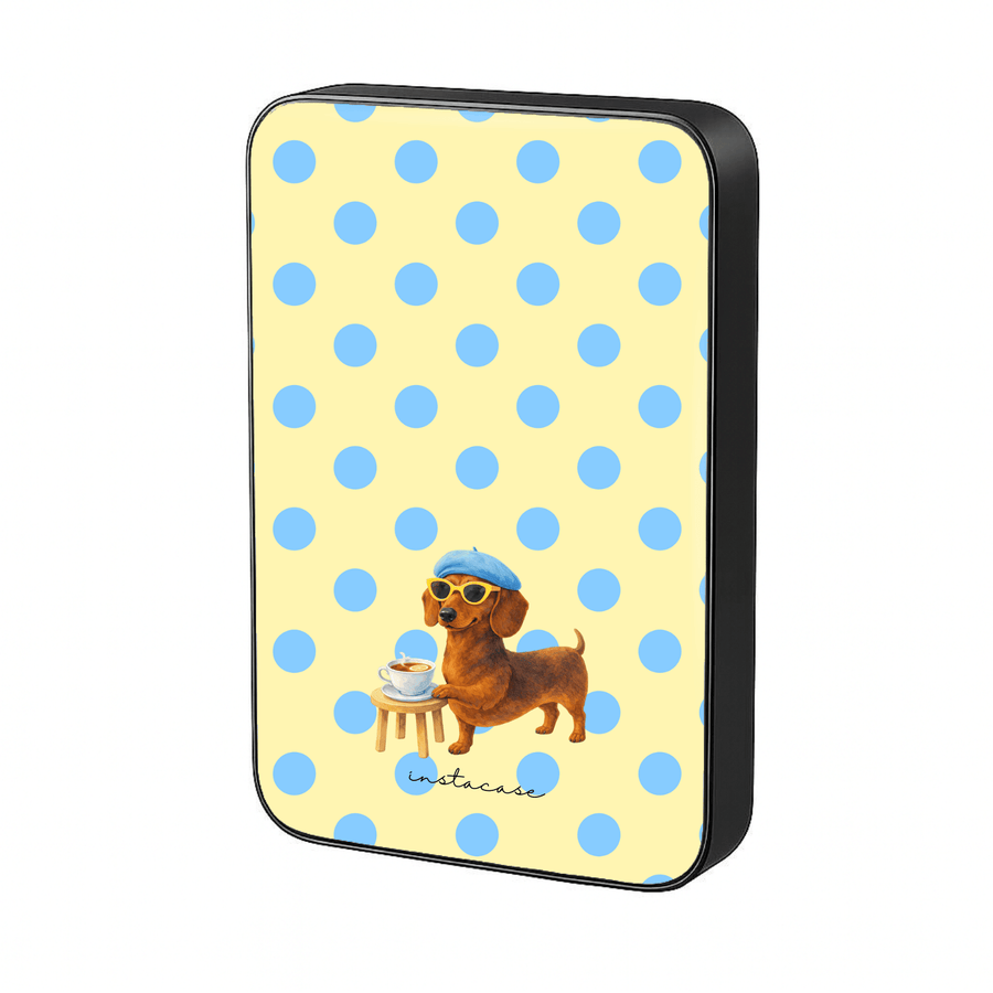 Power Bank Magnética Spill the Tea Preta MagSafe — InstaCase Portugal