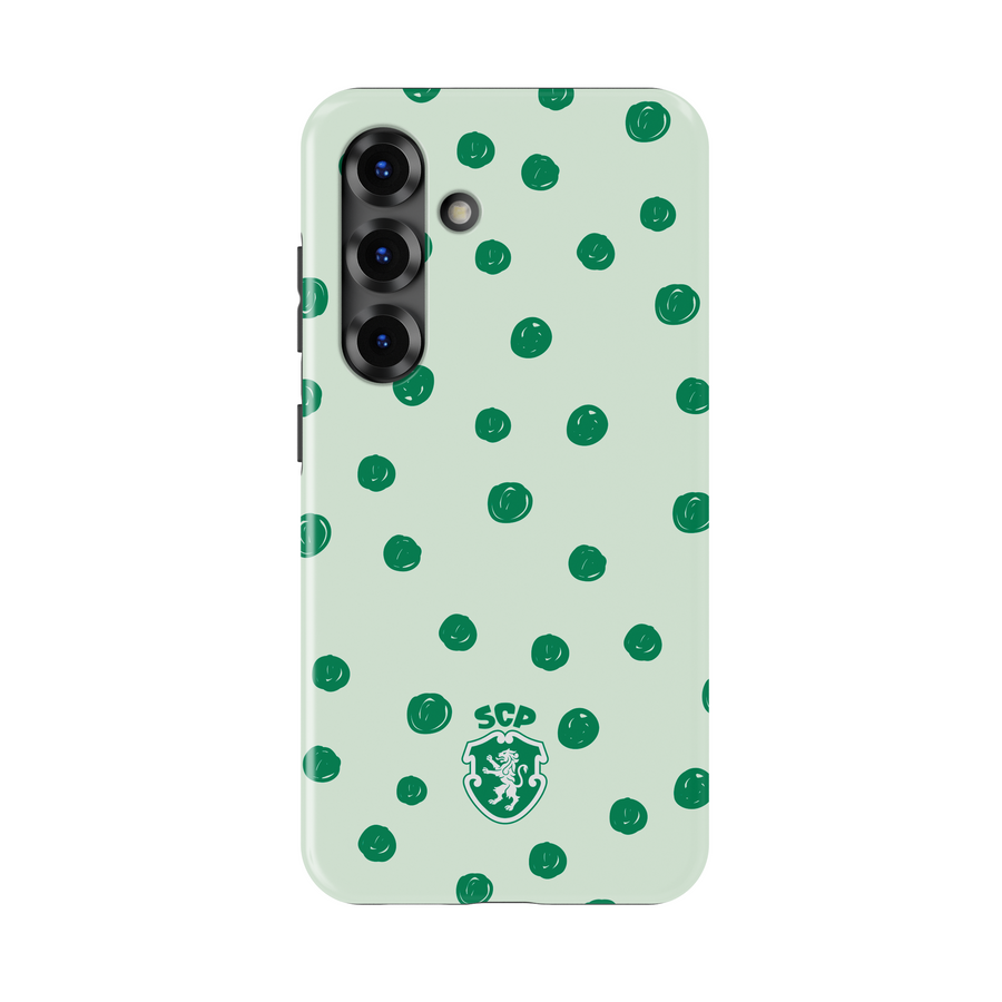 Official SCP Samsung Sporting Green Polka Dot Case — InstaCase Portugal