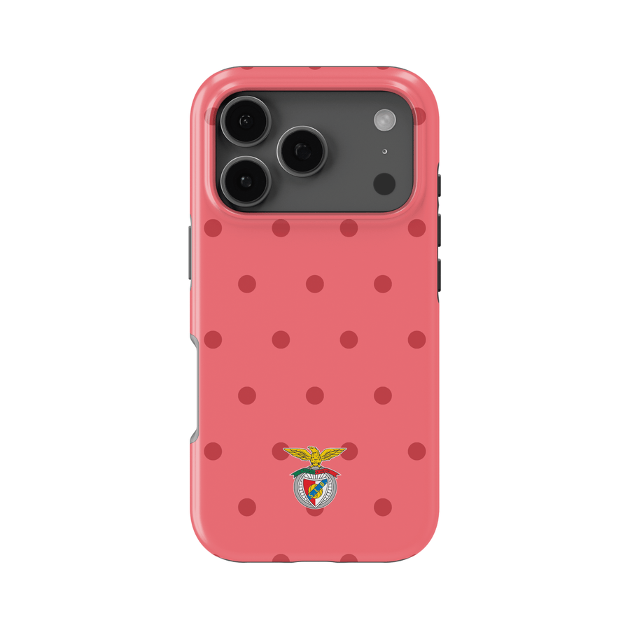 iPhone case - Benfica - red polka dots