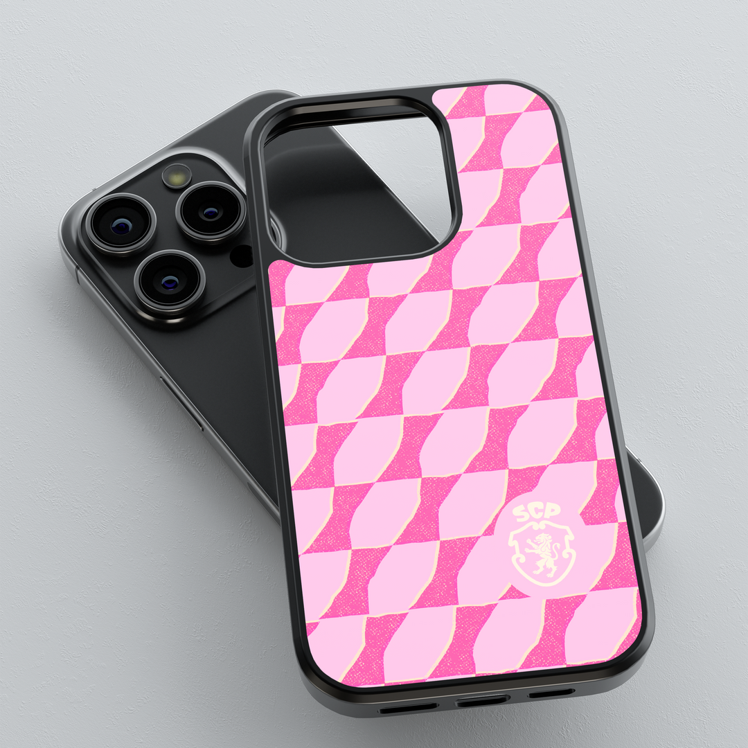 Official SCP Sporting CP Pink Wave iPhone Case — InstaCase Portugal