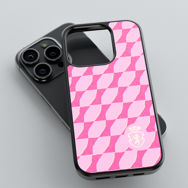 Official SCP Sporting CP Pink Wave iPhone Case — InstaCase Portugal