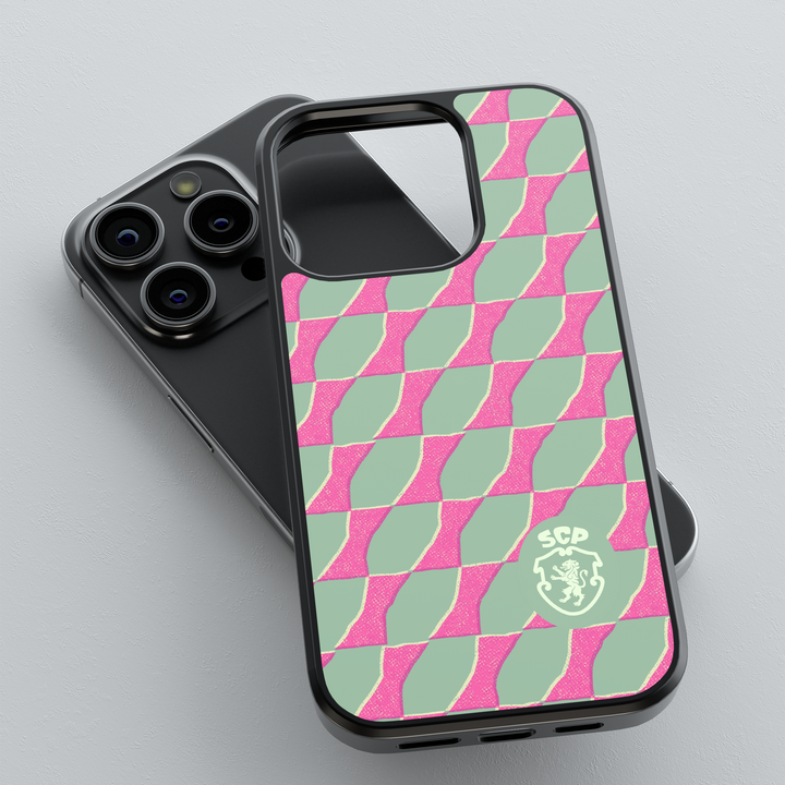 Official SCP Sporting CP Green Wave iPhone Case — InstaCase Portugal