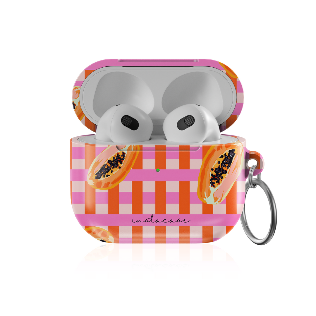 Capa AirPods Papaya Party — InstaCase Portugal